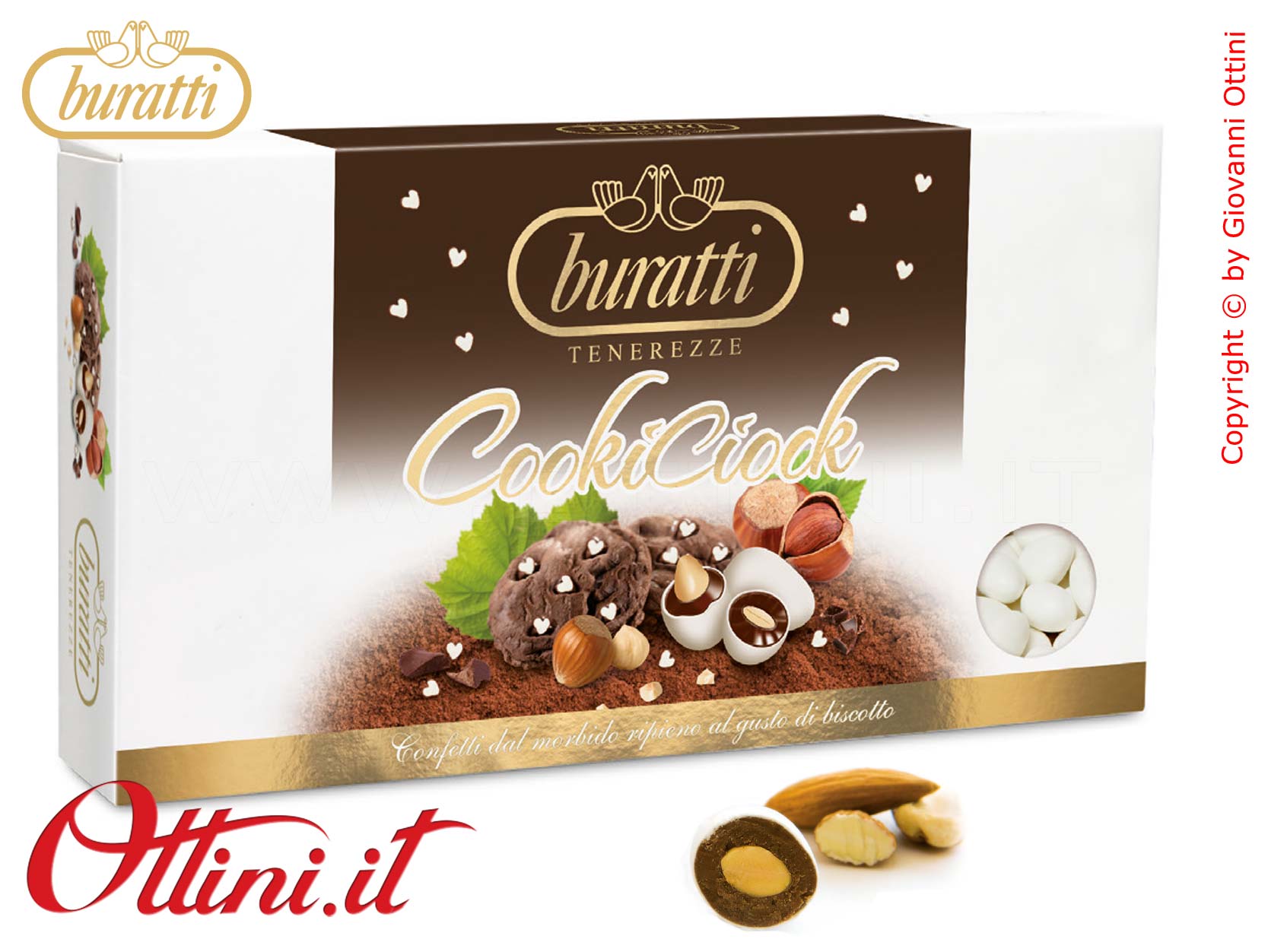 Tenerezze Bianche Gusto CookieCiock - Buratti Kg 1 